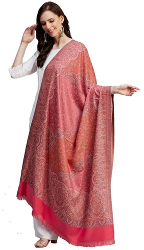 Beautiful Women's Winter Cashmere Hand-Cut Kani Indian Wool Shawl Wrap Pashmina - Picture 4 of 6
