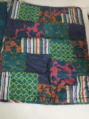 Copricuscino trapuntato patchwork country shabby 2 ore multicolore 20x26" - Foto 7 di 10