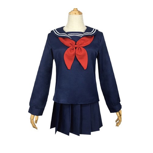 Anime My Hero Academia Himiko Toga Cosplay Costume Sailor Dress Skirt Props - Picture 20 of 29