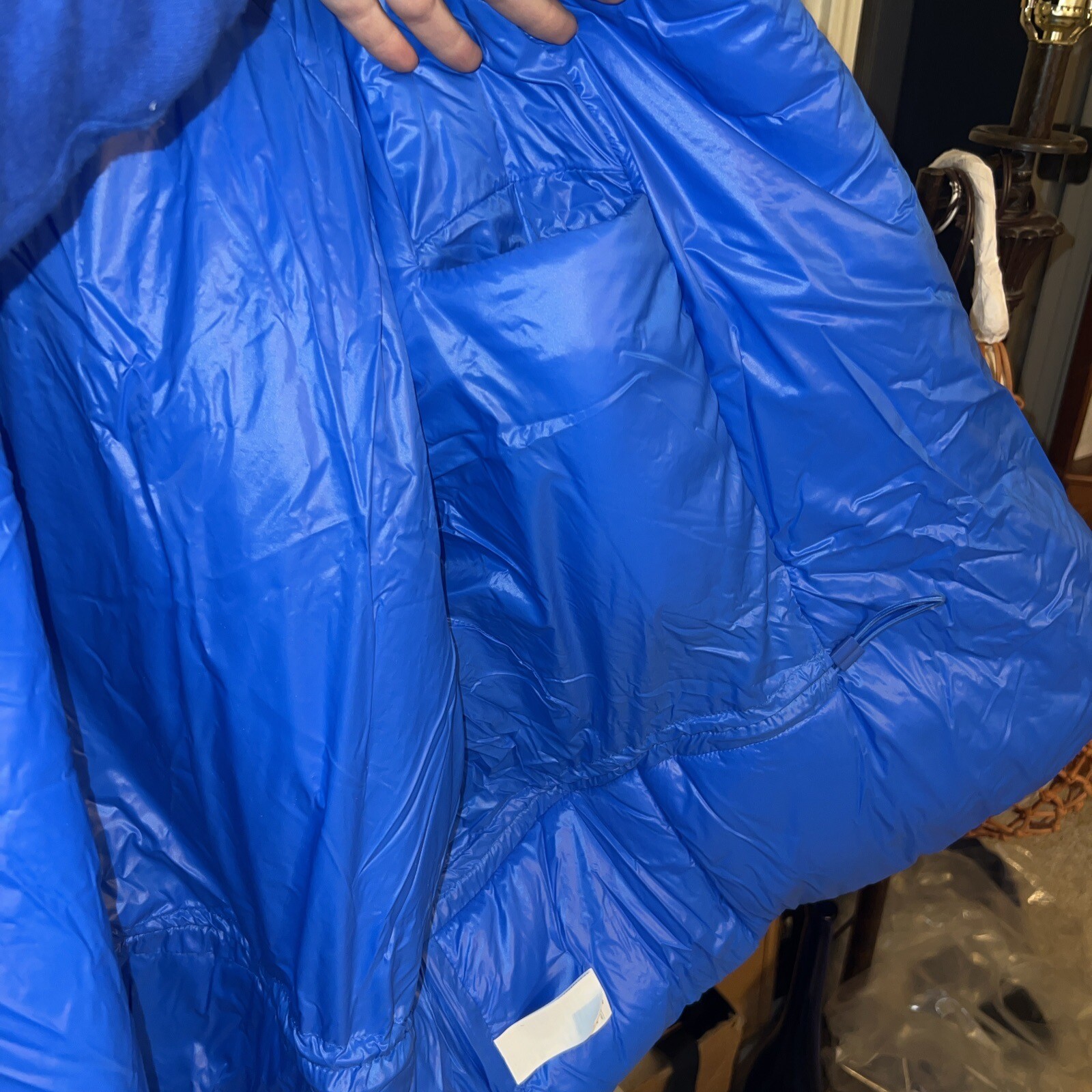 NEW YEEZY X GAP ROUND Cropped Jacket Blue Puffer Fall 2021 Kanye West Size M image 4