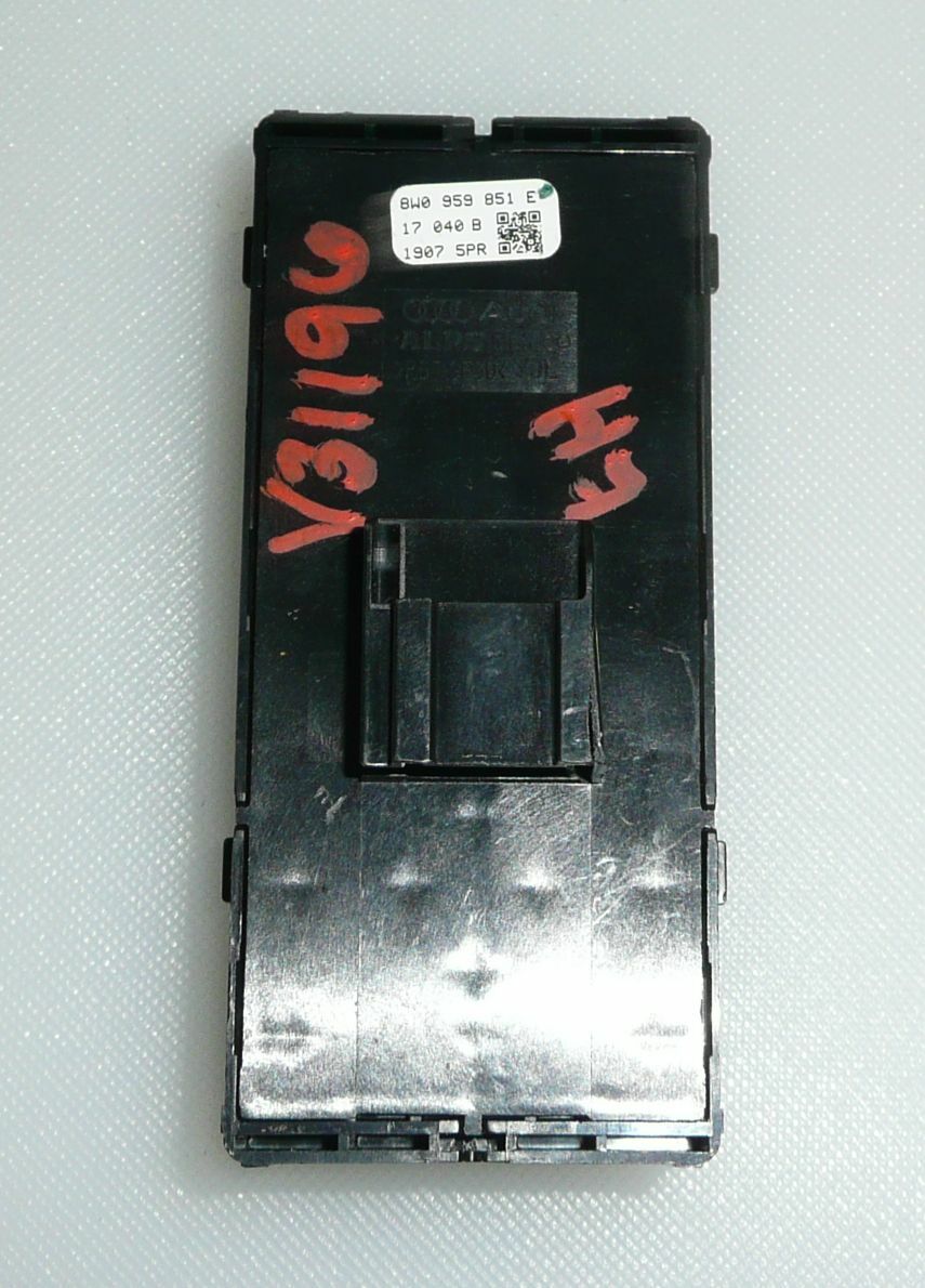 2017 2018 Audi A4 Driver Side Master Power Window Switch PN: 8W0 959 851E