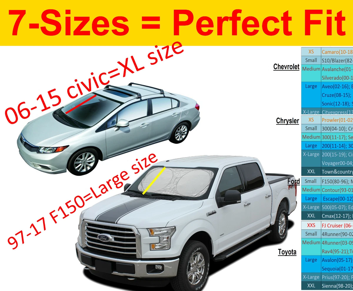 What Size Sunshade for Ford F150: Find the Perfect Fit for Your Truck! 3 What Size Sunshade for Ford F150: Find the Perfect Fit for Your Truck!