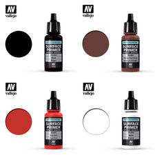 Vallejo Surface Primer Paints - (Singles all colours) 17ml Bottles Acrylic