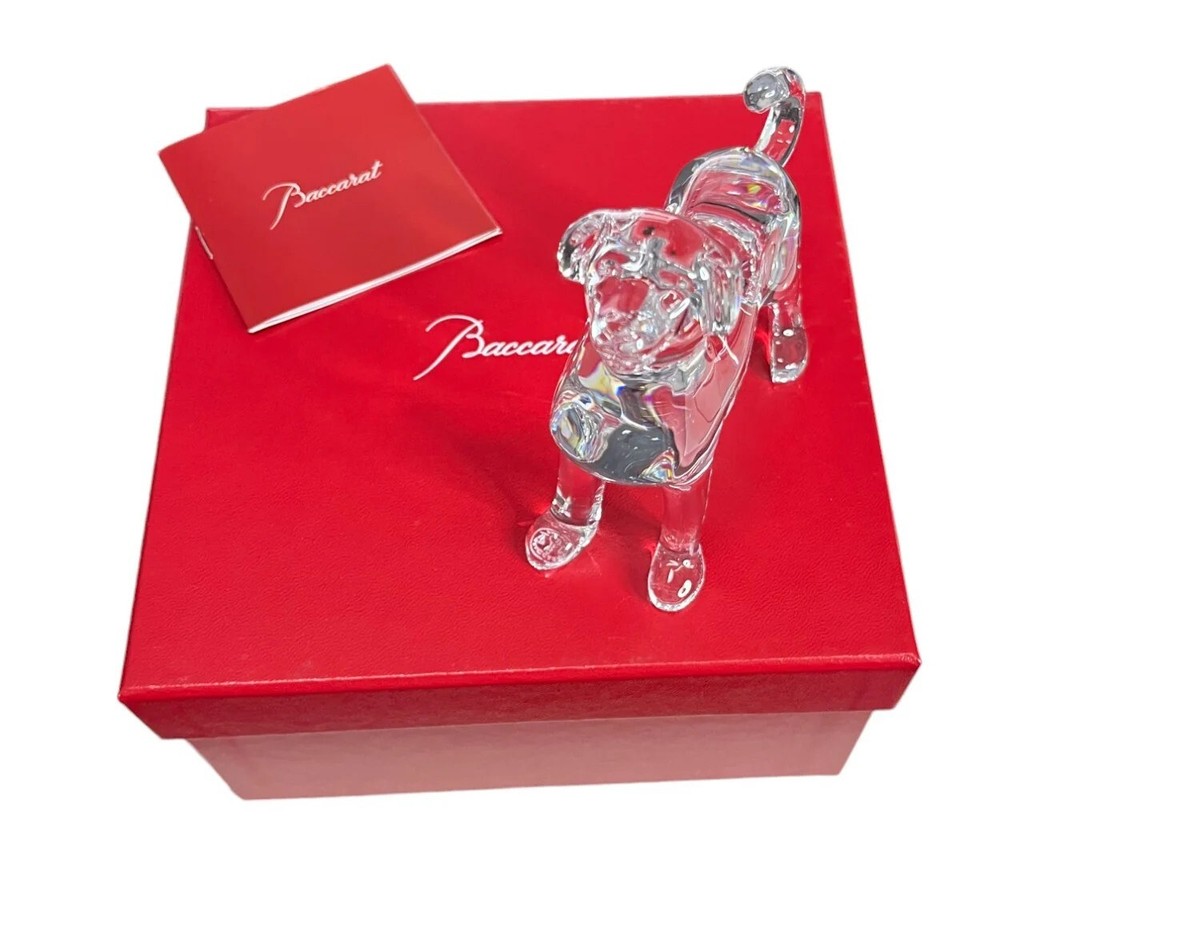 NEW Baccarat 2811187 Zodiac Crystal Clear Dog 2018 Figurine