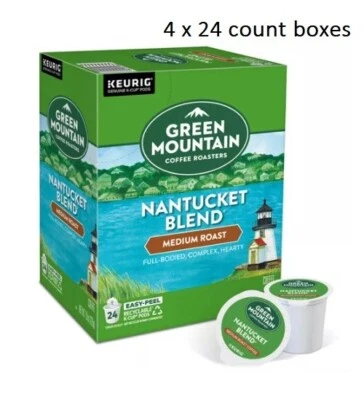 Green Mountain Nantucket Blend Coffee, Medium Roast, 96ct. Free Shipping