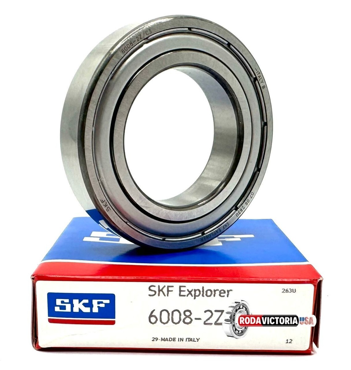 SKF 6008 ZZ DEEP GROOVE BALL BEARING, METAL SHIELDED 40x68x15 mm