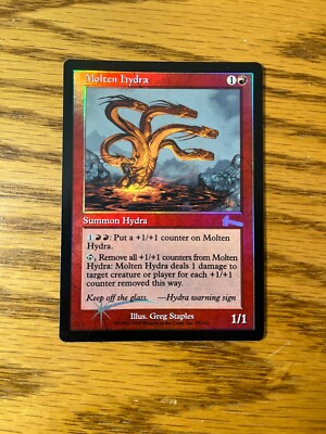 MOLTEN HYDRA HOLO FOIL, SP CONDITION, MAGIC: THE GATHERING, MTG URZA'S LEGACY