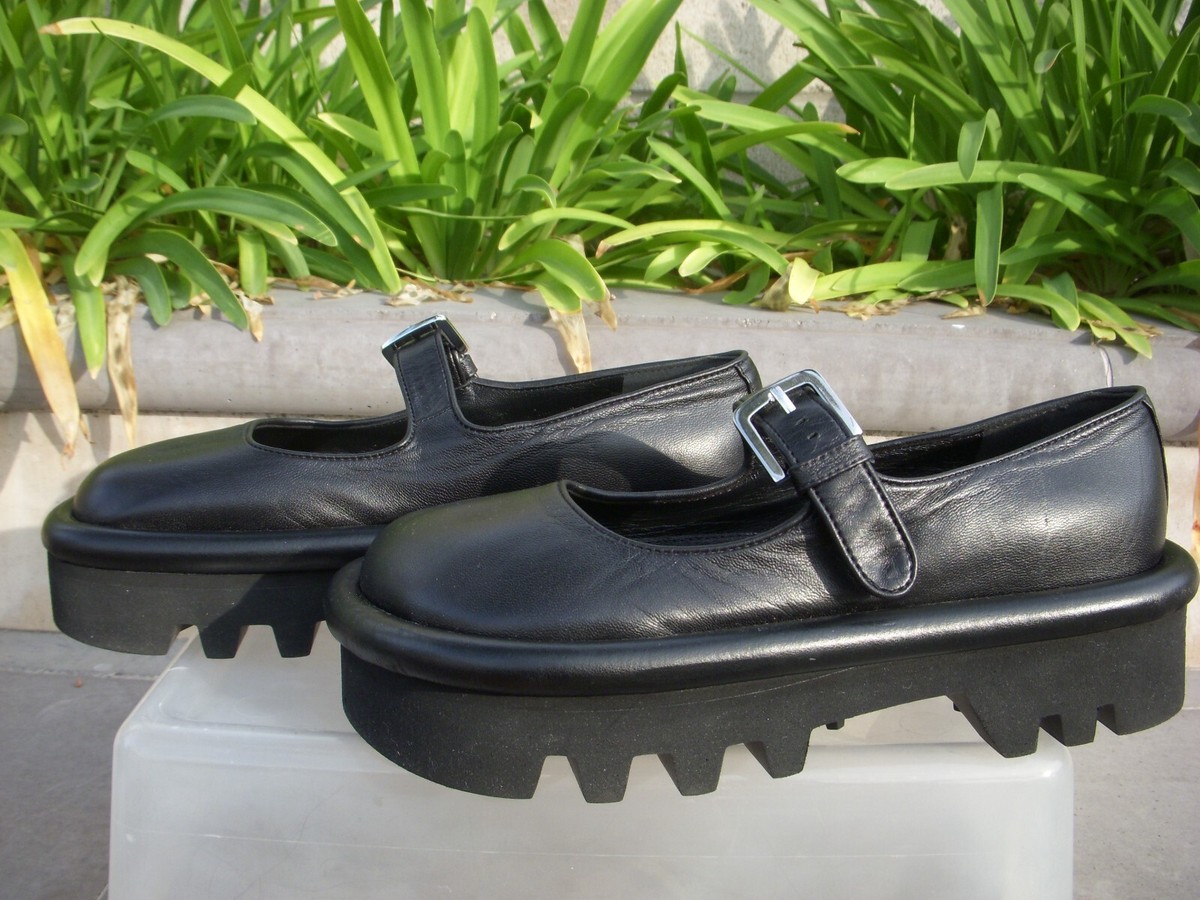 JW Anderson BUMPER MARY JANE Leather Black Made in Italy EU37