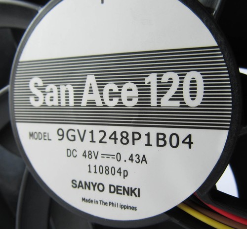 1pc Sanyo Denki San Ace 120 9GV1248P1B04 120mm x 38mm 12038 48V 0.43A DC Fan - Picture 4 of 4