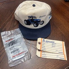 Ford New Holland, Tractor Genesis FWA Hat, Emblem Identification Tag Lot rare