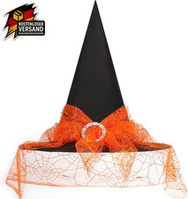 Hexenhut Schleier Halloween Zaubererhut Kostümparty