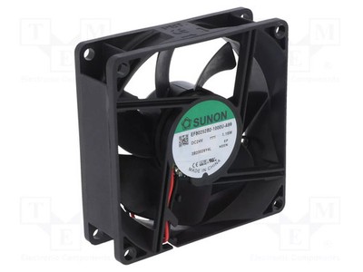 30dBA kugelförmig 62,86m3/h 24VDC axial 80x80x25mm Lüfter: DC