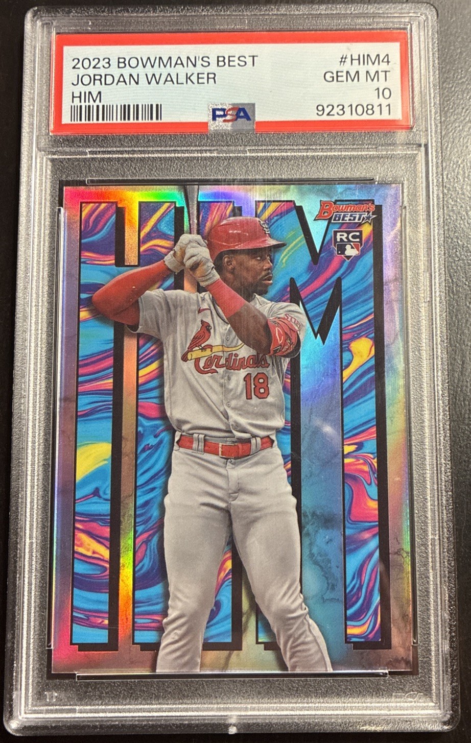 2023 Bowman's Best - Him Jordan Walker #HIM-4 (RC) Rookie HIM PSA 10