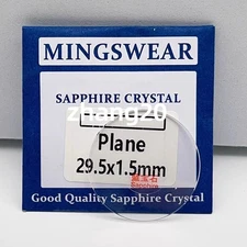 0.8mm 1.0mm 1.2mm 1.5mm Thick Flat Sapphire Round Watch Glass Crystal 15mm-45mm