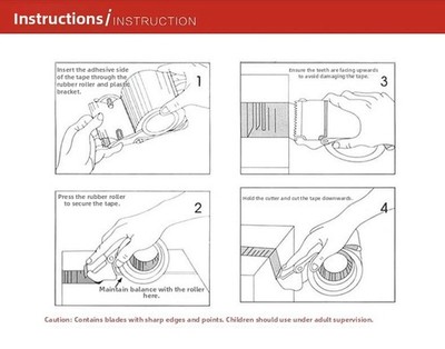Kompaktband Schneidegerät 13,5x8x6cm für 35mm 60mm Breite Packband Einsatz