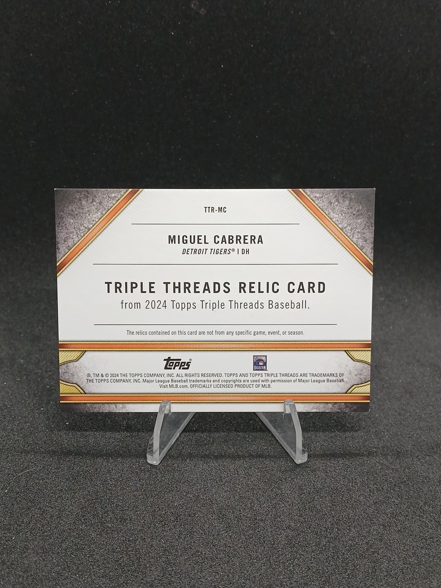 2024 Topps Triple Threads Relics, Miguel Cabrera #TTR-MC, /36 | eBay