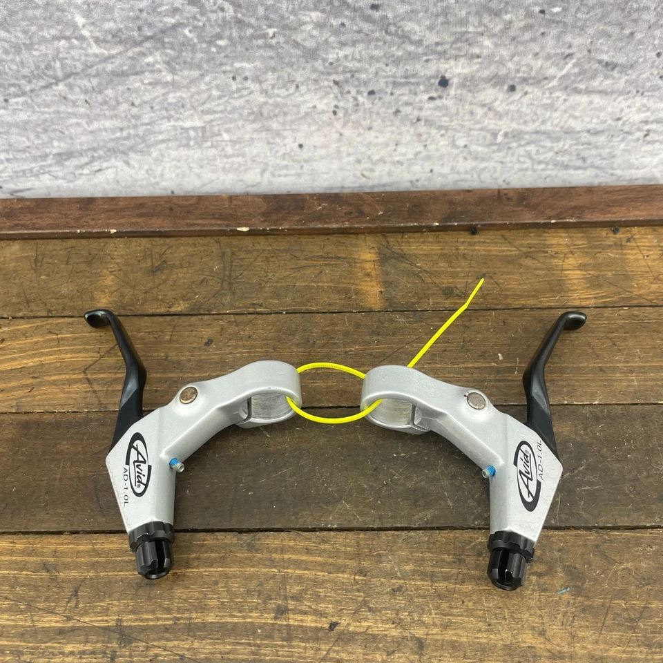 Juego de palancas de freno vintage Avid AD 1,0 L 1,0 plateado MTB BMX 2000s 00s Foto 2 de 4