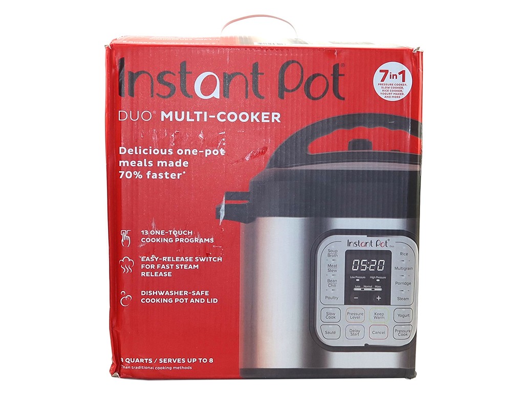 INSTANT POT DUO 80 V5 8 QUARTS AUTOMATIC ELECTRIC PRESSURE COOKER IP-DUO80