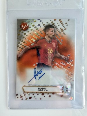 2023 Topps Pristine Road to UEFA EURO 2024 Rodri Autograph 11/25 Spain