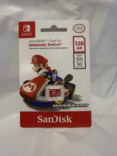 Nintendo Switch SanDisk 128GB microSDXC Gaming Card MARIO KART NEW SEALED