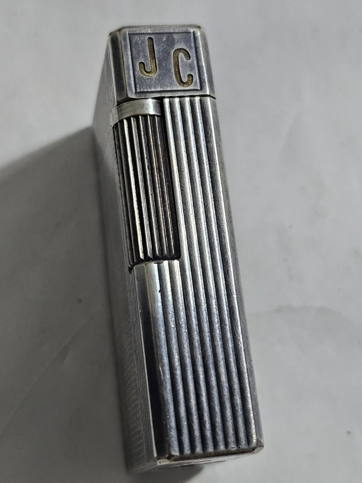Magnifique Vintage Briquet St Dupont argent À Rechargé ! - Imagen 2 de 4