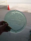 Vintage Blenko Art Glass Aries Zodiac Green Paperweight Suncatcher 7 3/4 Inches