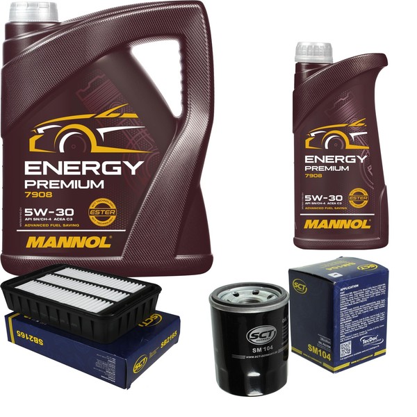 SCT Inspektionspaket 6L Mannol Energy 5W-30 FüR Mitsubishi ASX 2.0I 1.6 Mivec-image