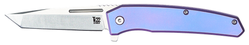 Ontario Knives Ti22 Frame Lock 9800 AUS-8 UltraBlue Titanium