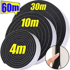 2x4M Foam Weather Strip Draught Excluder Tape Insulation Sticky Seal Door Window