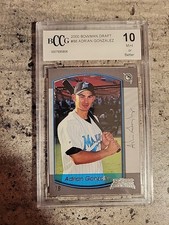 Adrian Gonzalez Rookie Card 2000 Bowman Draft #86 BGS BCCG 10