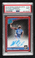 2018 Donruss Optic Choice Prizm Signatures Mitchell Robinson PSA 9 MINT Auto zy6