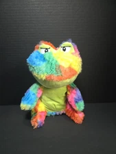 A&A Global Industries Tye Dye Multicolor Frog 8" Stuffed Animal Toy