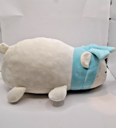 Polar Bear with a Rabbit Hat 12" by 6" White and Blue in color - Picture 8 of 24