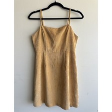 Cooperative Urban Outfitters Mustard Corduroy Mini Dress Small Fall 90s