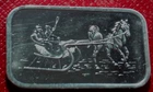 1982 Horse & Sleigh Art Bar by Silvertowne Mint 1 Troy oz.999 Fine Silver