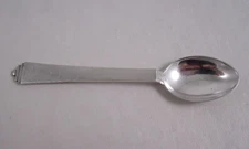 GEORG JENSEN STERLING SILVER PYRAMID COFFEE SPOON or 5 O'CLOCK Teaspoon Mocha