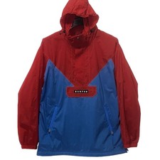 Burton Dryride Detachable Hood 1/2 Zip Pullover Jacket Snowboarding Men Large