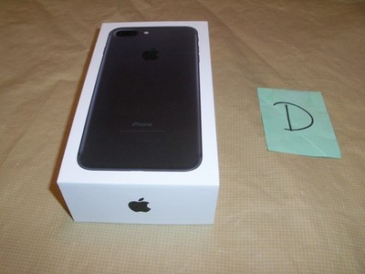 EMPTY BOX ONLY Apple iPhone 7 Plus Black 256GB excellent condition