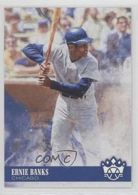 2018 Diamond Kings Ernie Banks (Batting Helmet and Solid Grey Uniform) HOF 1md