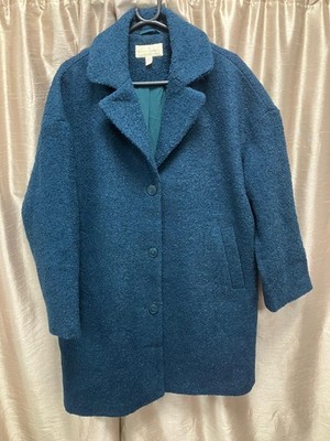 Seasalt Cornwall Trenwheal Ladies Winter Coat Size 18 Dark Teal: Pre-owned