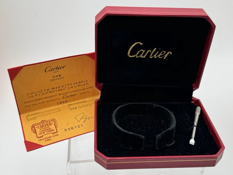 Cartier Display Case/Box For #Love Bracelet Includes ScrewDriver & Card - Image 2 of 4