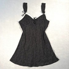 Altar'd State Mini Dress L Sweetheart Lace Trim A-Line Coquette Dollette Retro