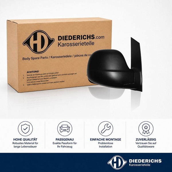 Aussenspiegel Rechts Diederichs 1666124 FÜR Mercedes RÜCkspiegel Aussen-image