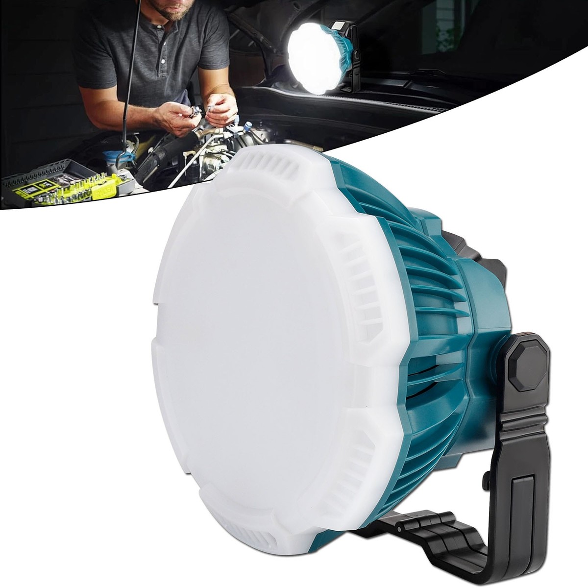 24W 2400LM LED Flashlight Work Light Spotlight for Makita 18V Li