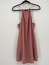 ZARA Dress Cami Mini Spaghetti Halter Dusty Rose Womens Small