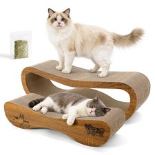 Cat Scratcher, 2 in 1 Cat Scratch Board for Scraching Napping, Cat Scratche...