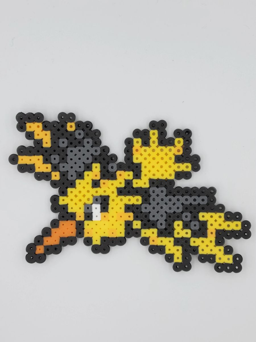 Articuno Zapdos Moltres Keychains Nintendo Pokemon Perler Bead Designs Kanto