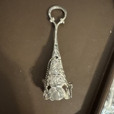 Vtg Silver Plate Victorian Tussie Mussie Nose Gay Flower Holder 5 1/2  44JW