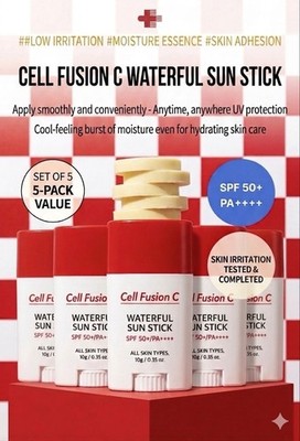 FedEx: Cell Fusion C Mild Sunstick 16g x 5Pack SPF50+ PA++++ Mineral Zinc  New