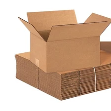 Small corrugated cardboard shipping boxes pack